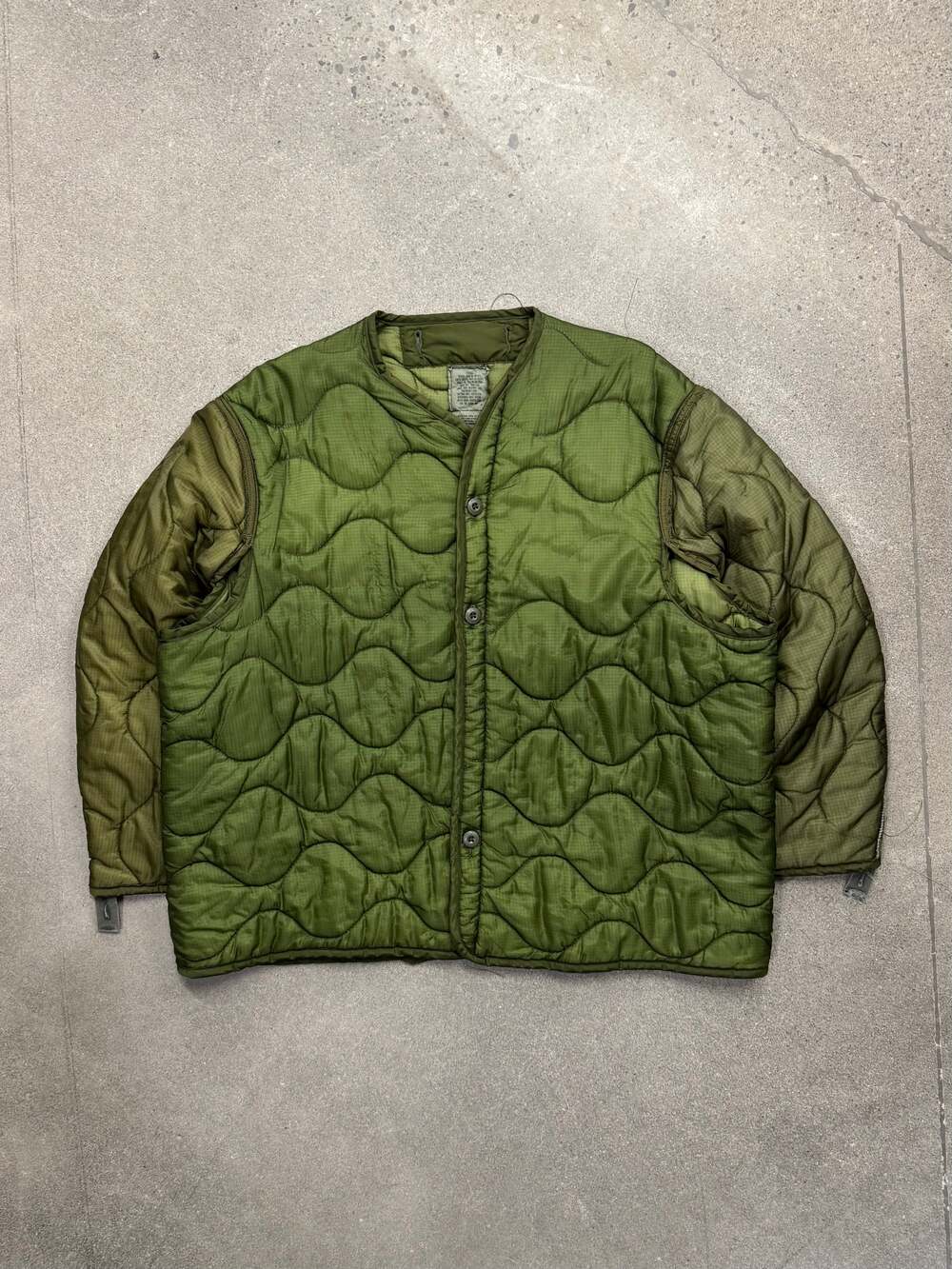 Vintage 1990 U.S. ARMY M-65 Quilted Field Jacket Liner - XL